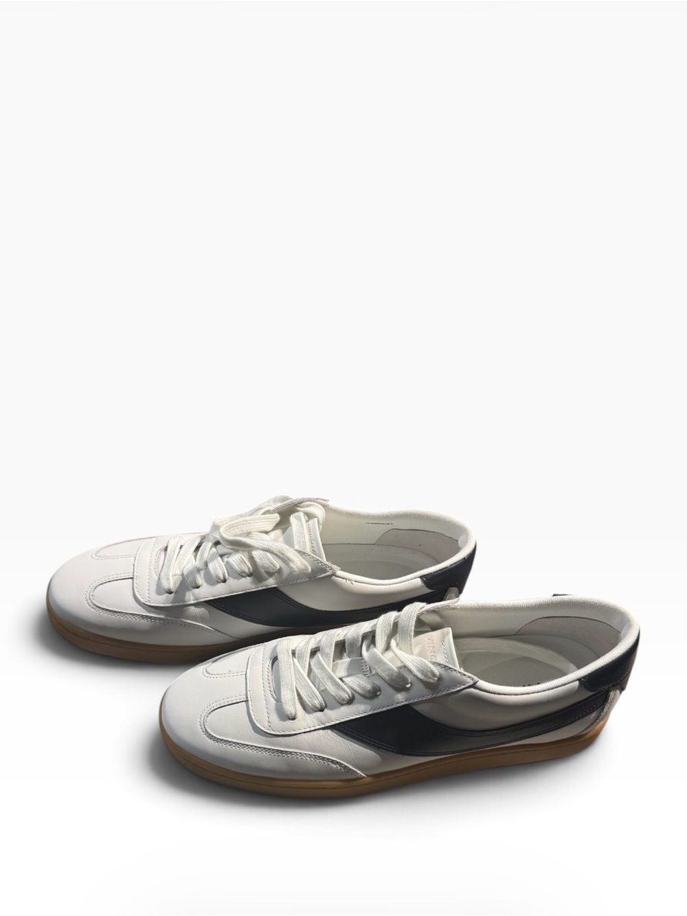 Vince Korrin-B Leather Sneakers – White/Night Blue